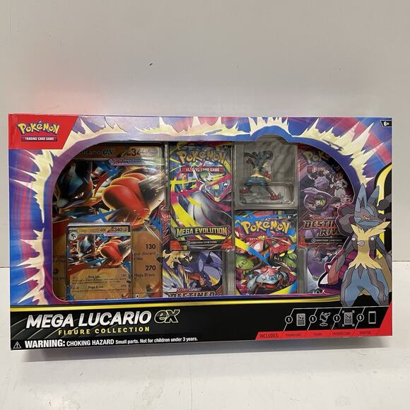 Pokemon Other - Pokemon TCG Mega Lucario ex Premium Figure Collection Box Factory Sealed NEW